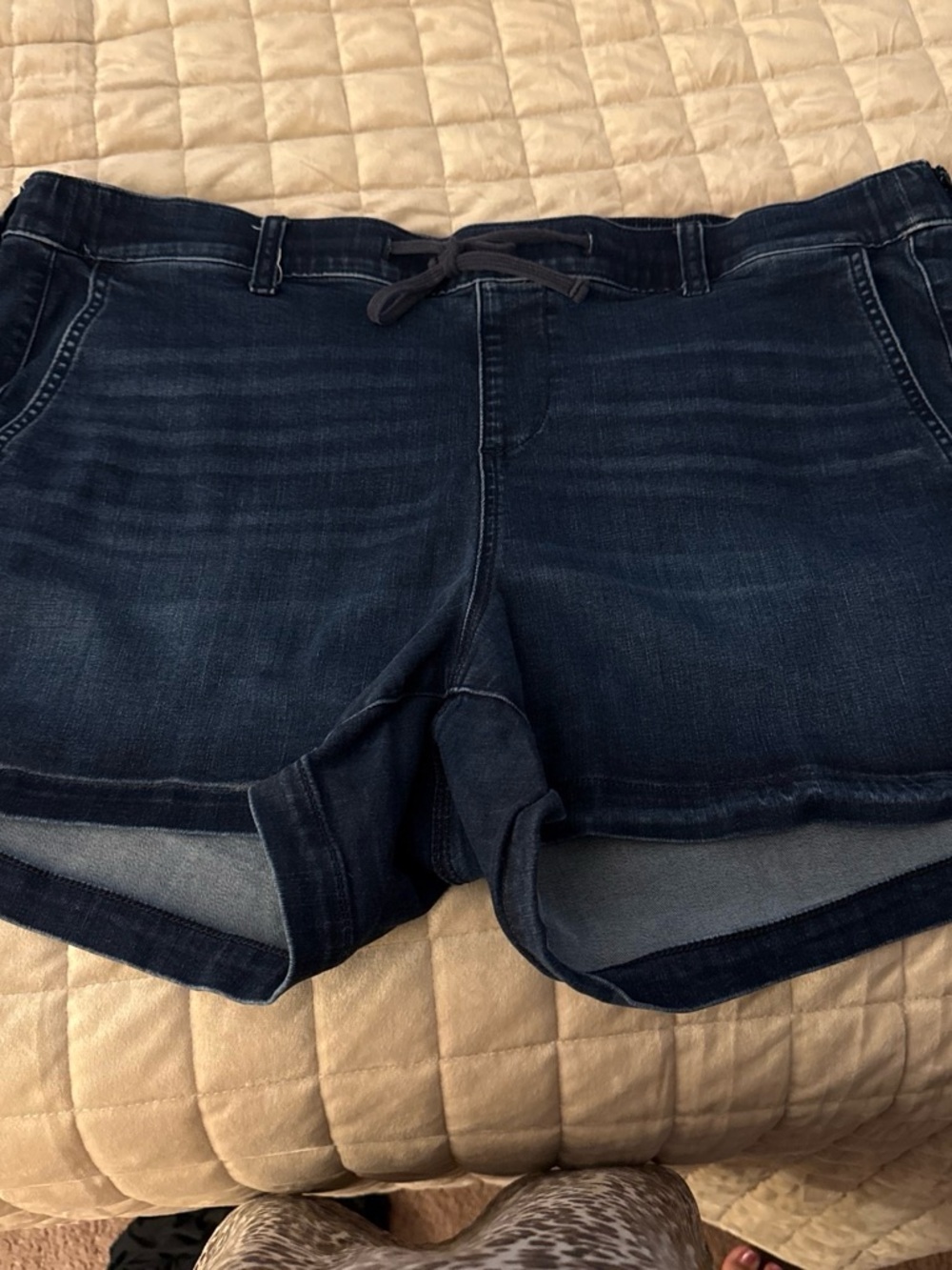 Torrid Dark Indigo Denim Drawstring Shorts
